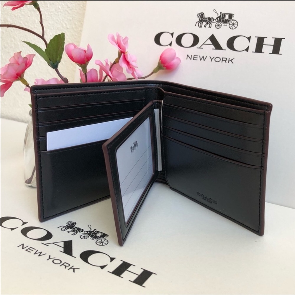 🌹 LAST ONE ! Coach Men’s Signature Wallet F25519 - Picture 8 of 8